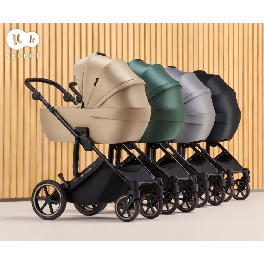 KINDERKRAFT - Multifunktionel barnevogn 2-i-1 PRIME 2 sort