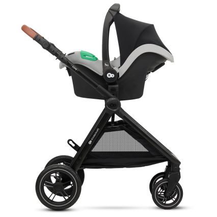KINDERKRAFT - Multifunktionel barnevogn 3-i-1 ESME Moonlight grå + autostol MINK PRO
