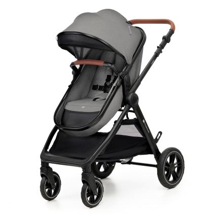KINDERKRAFT - Multifunktionel barnevogn 3-i-1 ESME Moonlight grå + autostol MINK PRO