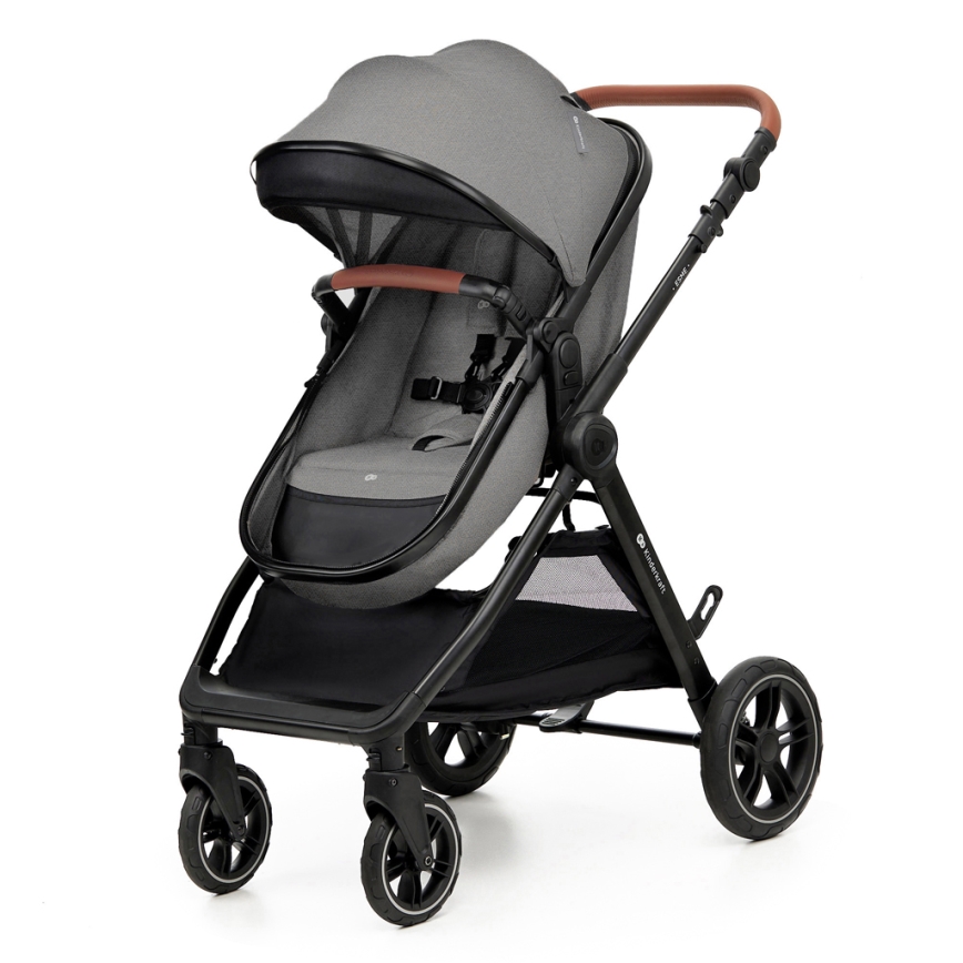 KINDERKRAFT - Multifunktionel barnevogn 3-i-1 ESME Moonlight grå + autostol MINK PRO