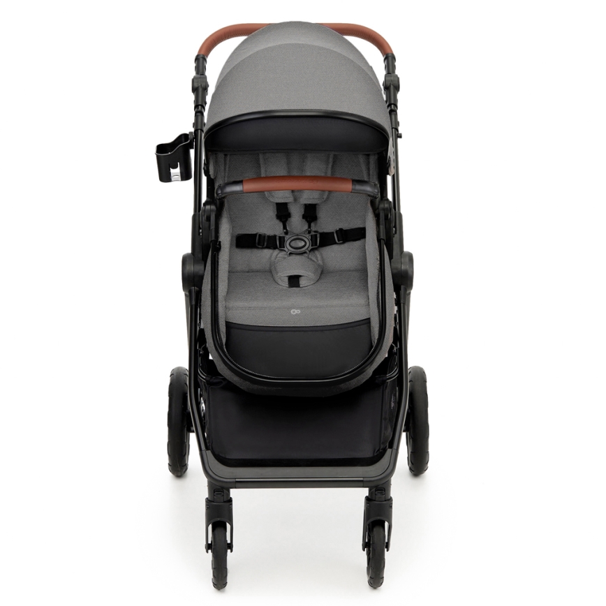 KINDERKRAFT - Multifunktionel barnevogn 3-i-1 ESME Moonlight grå + autostol MINK PRO