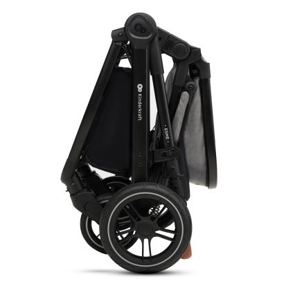 KINDERKRAFT - Multifunktionel barnevogn 3-i-1 ESME Moonlight grå + autostol MINK PRO