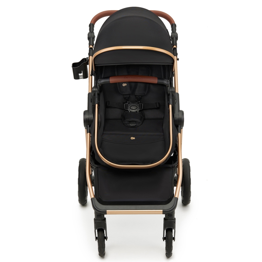 KINDERKRAFT - Multifunktionel barnevogn 3-i-1 ESME Pure sort + autostol MINK PRO