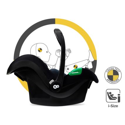 KINDERKRAFT - Multifunktionel barnevogn 3-i-1 ESME Pure sort + autostol MINK PRO