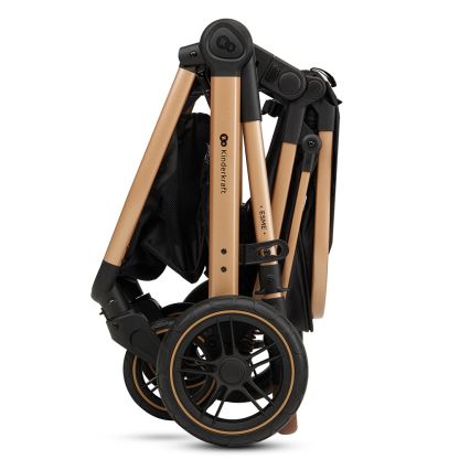 KINDERKRAFT - Multifunktionel barnevogn 3-i-1 ESME Pure sort + autostol MINK PRO