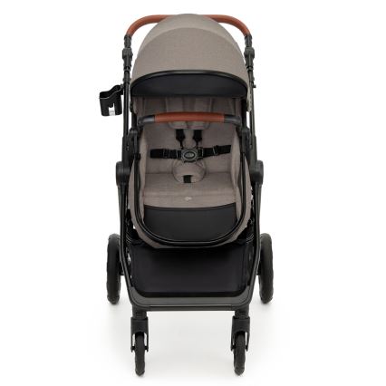 KINDERKRAFT - Multifunktionel barnevogn 3-i-1 ESME Sandbeige + autostol MINK PRO