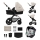 KINDERKRAFT - Multifunktionel barnevogn 3-i-1 MOOV 2 AIR Moonlight grå + autostol MINK PRO