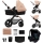KINDERKRAFT-Multifunktionel barnevogn 3-i-1 MOOV 2 AIR Sandbeige + autostol MINK PRO