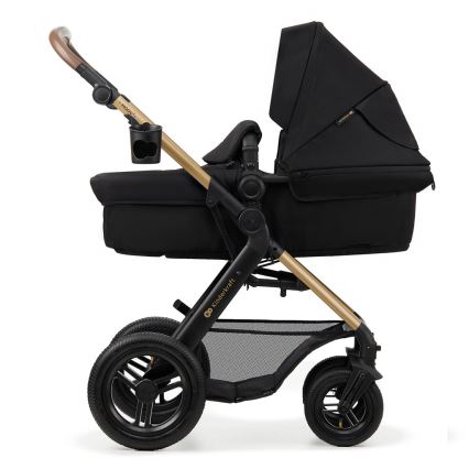 KINDERKRAFT-Multifunktionel barnevogn 3-i-1 MOOV 2 AIR sort + autostol MINK PRO