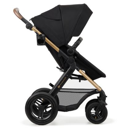KINDERKRAFT-Multifunktionel barnevogn 3-i-1 MOOV 2 AIR sort + autostol MINK PRO