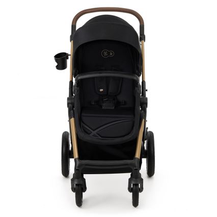 KINDERKRAFT-Multifunktionel barnevogn 3-i-1 MOOV 2 AIR sort + autostol MINK PRO