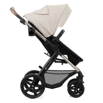 KINDERKRAFT-Multifunktionel barnevogn 3-i-1 MOOV 2 Moonlight grå + autostol MINK PRO