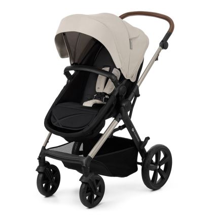 KINDERKRAFT-Multifunktionel barnevogn 3-i-1 MOOV 2 Moonlight grå + autostol MINK PRO