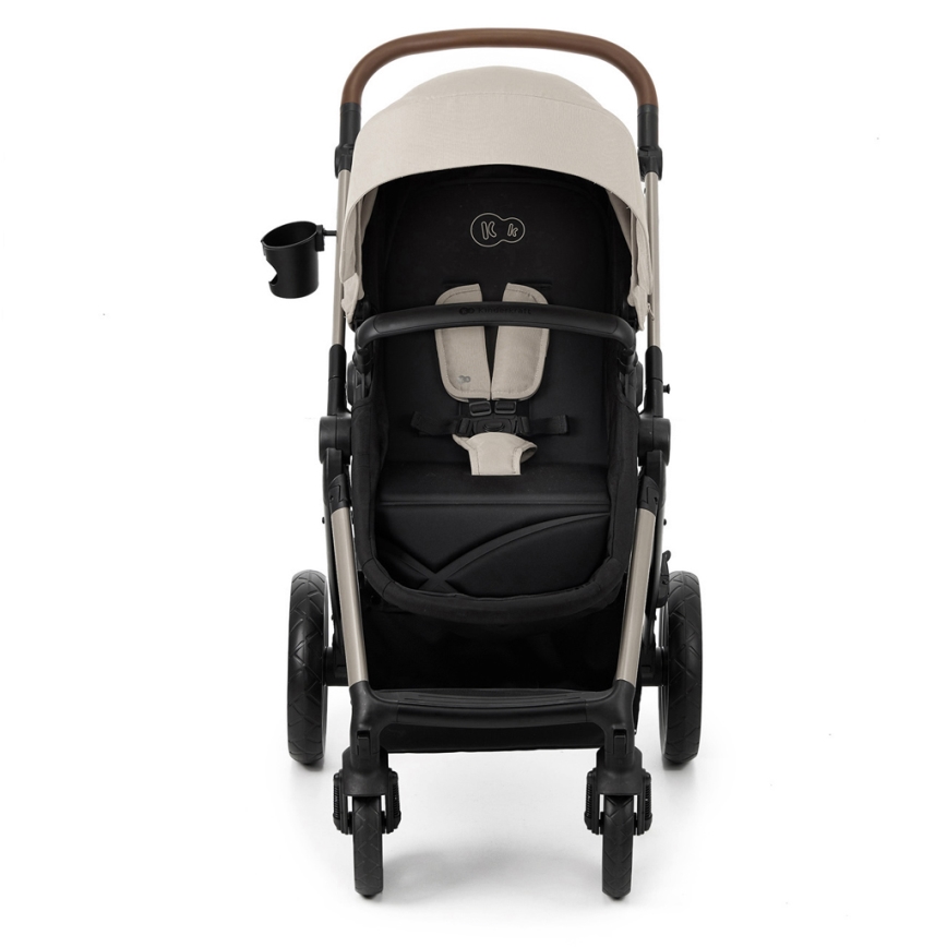 KINDERKRAFT-Multifunktionel barnevogn 3-i-1 MOOV 2 Moonlight grå + autostol MINK PRO