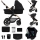 KINDERKRAFT - Multifunktionel barnevogn 3-i-1 MOOV 2 sort + autostol MINK PRO