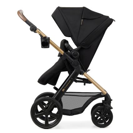 KINDERKRAFT - Multifunktionel barnevogn 3-i-1 MOOV 2 sort + autostol MINK PRO
