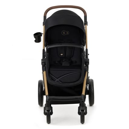 KINDERKRAFT - Multifunktionel barnevogn 3-i-1 MOOV 2 sort + autostol MINK PRO