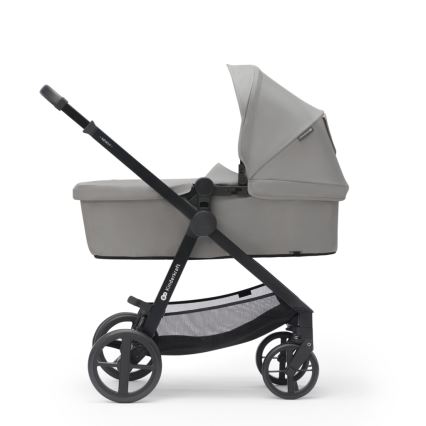 KINDERKRAFT - Multifunktionel barnevogn 3-i-1 NEWLY grå  + autostol MINK PRO
