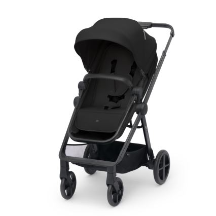 KINDERKRAFT - Multifunktionel barnevogn 3-i-1 NEWLY Klassisk sort  + autostol MINK PRO