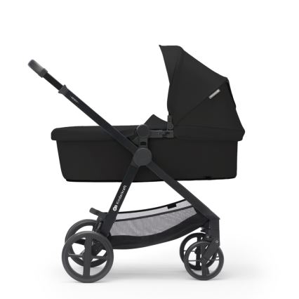KINDERKRAFT - Multifunktionel barnevogn 3-i-1 NEWLY Klassisk sort  + autostol MINK PRO