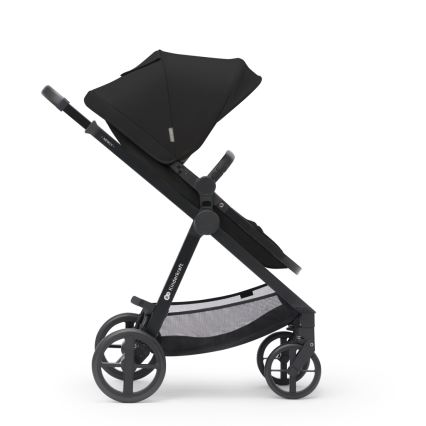 KINDERKRAFT - Multifunktionel barnevogn 3-i-1 NEWLY Klassisk sort  + autostol MINK PRO
