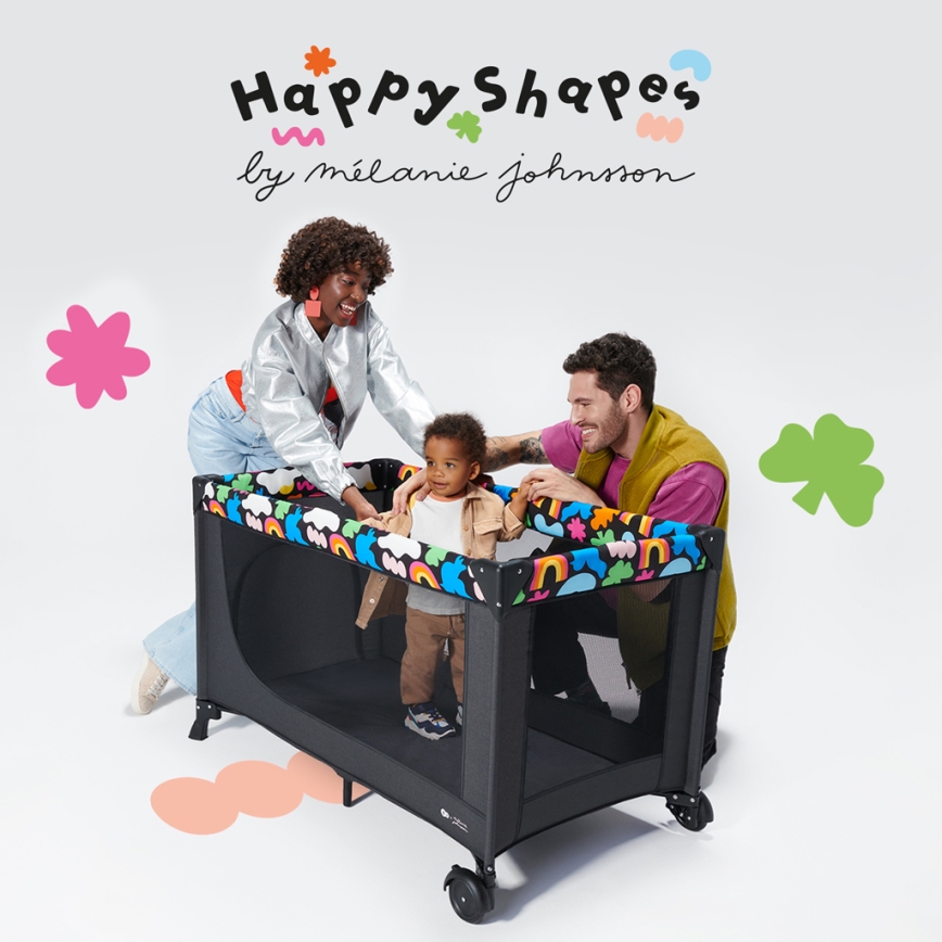KINDERKRAFT - Rejseseng JOY 2 Happy shapes