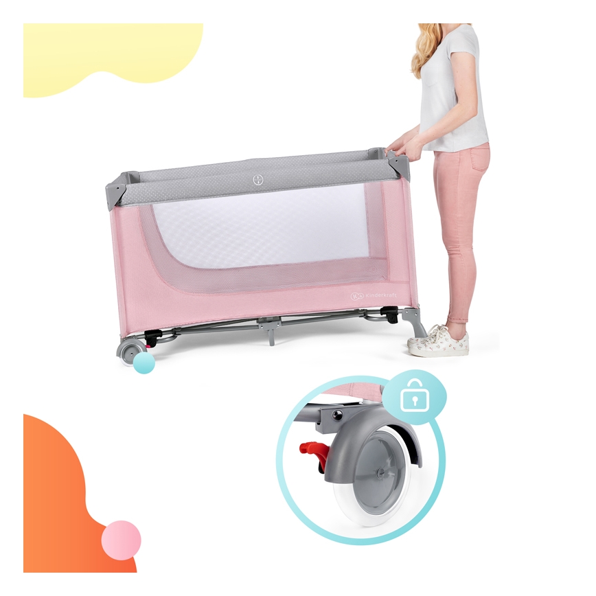 KINDERKRAFT - Rejseseng LEODY pink