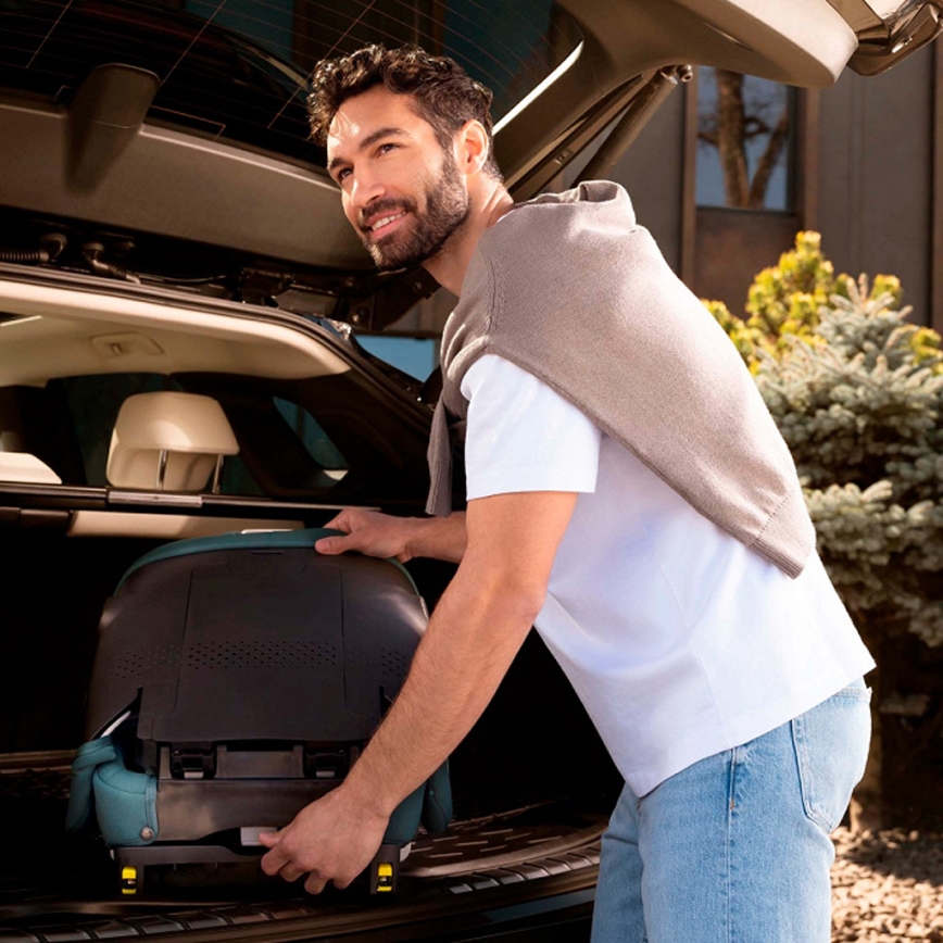 KINDERKRAFT - Sammenklappelig autostol UNITY 2 i-Size 100-150 cm turkis