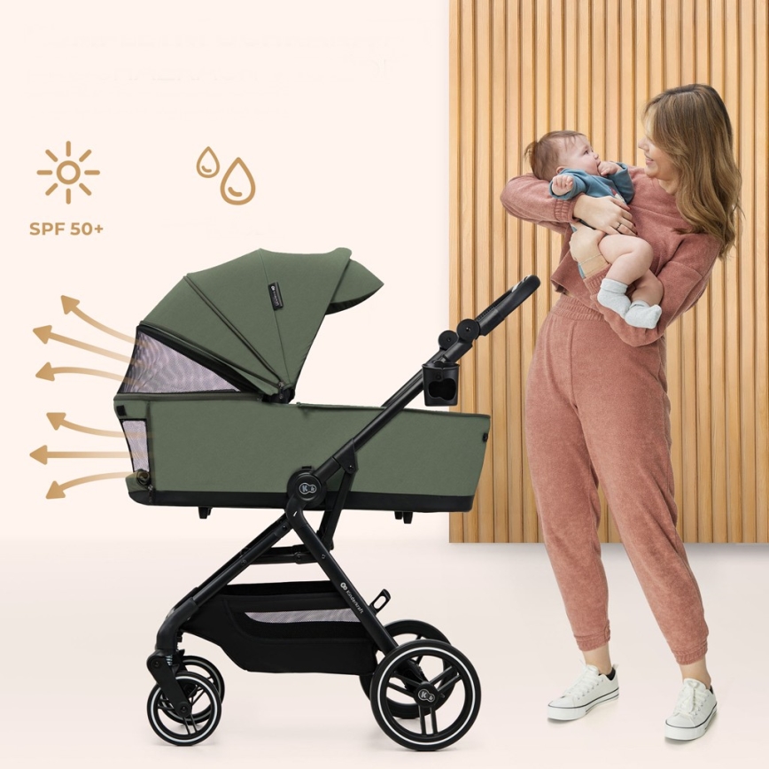 KINDERKRAFT SELECT - Sporty klapvogn 2-i-1 YOXI Mystic green