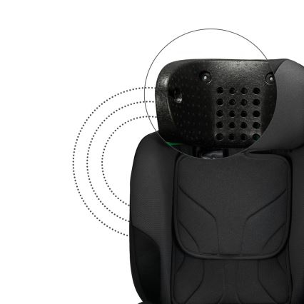 KINDERKRAFT SELECT - Autostol I-FIX (40-150 cm) Grafitsort