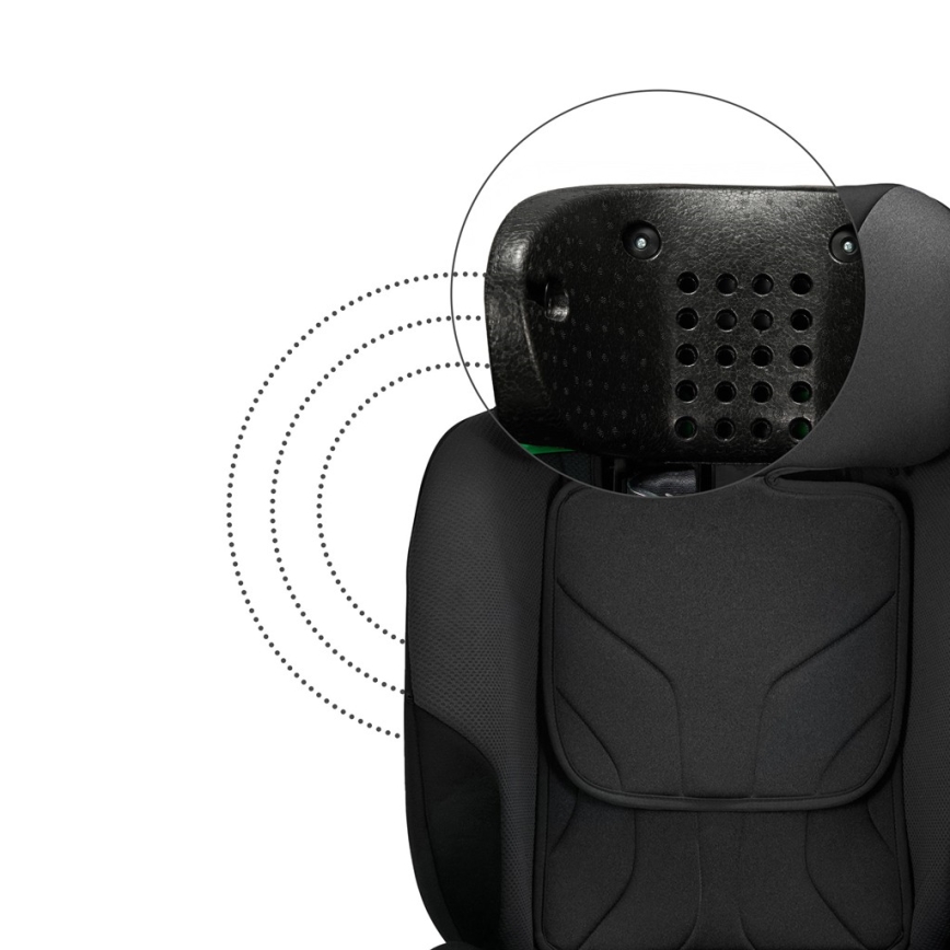 KINDERKRAFT SELECT - Autostol I-FIX (40-150 cm) Grafitsort