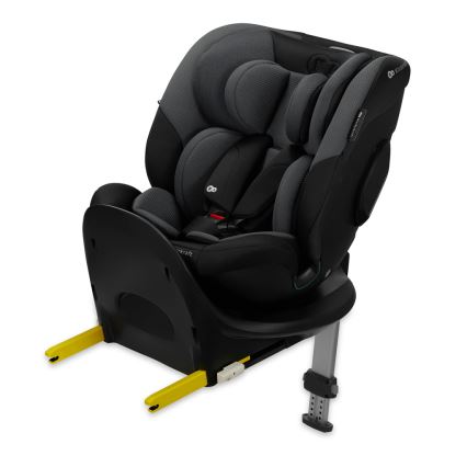 KINDERKRAFT SELECT - Autostol med drejbar I-FIX-base (40-150 cm) Grafitsort