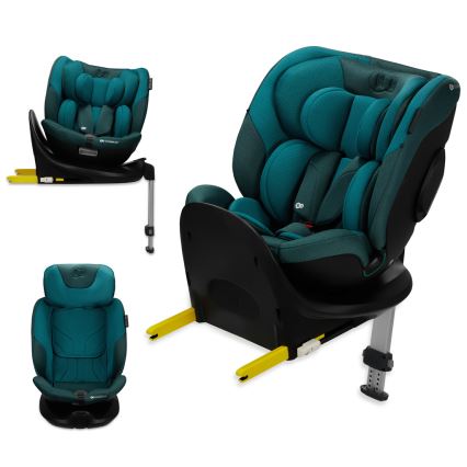 KINDERKRAFT SELECT - Autostol med drejbar I-FIX-base (40-150 cm) Harbor blue