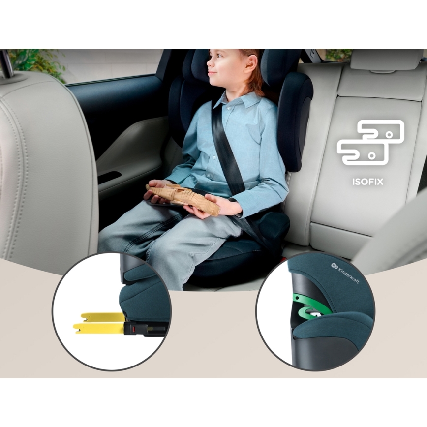 KINDERKRAFT SELECT - Autostol XPAND 2 i-Str. (100-150 cm) Premium blå