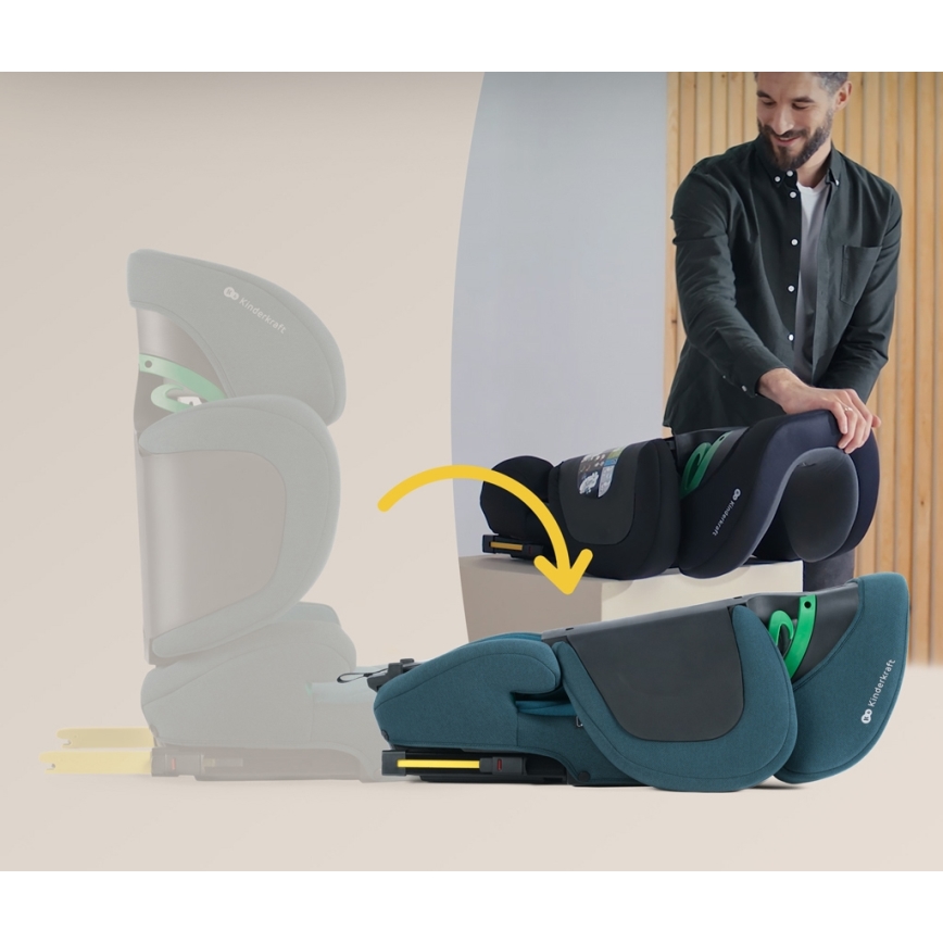 KINDERKRAFT SELECT - Autostol XPAND 2 i-Str. (100-150 cm) Premium blå
