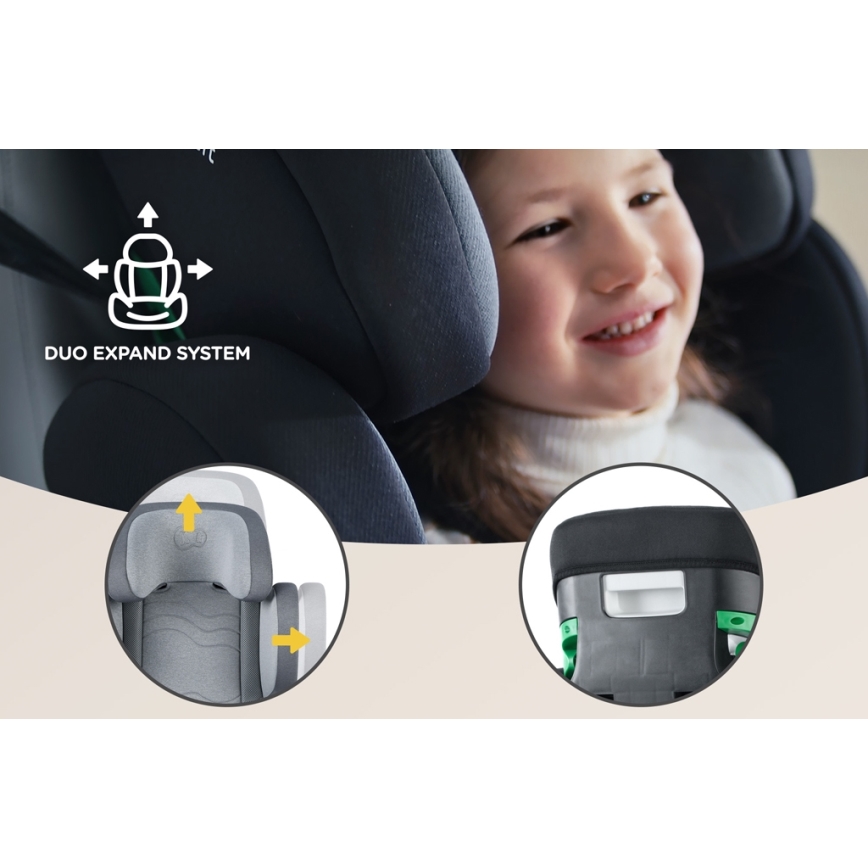 KINDERKRAFT SELECT - Autostol XPAND 2 i-Str. (100-150 cm) Premium grå