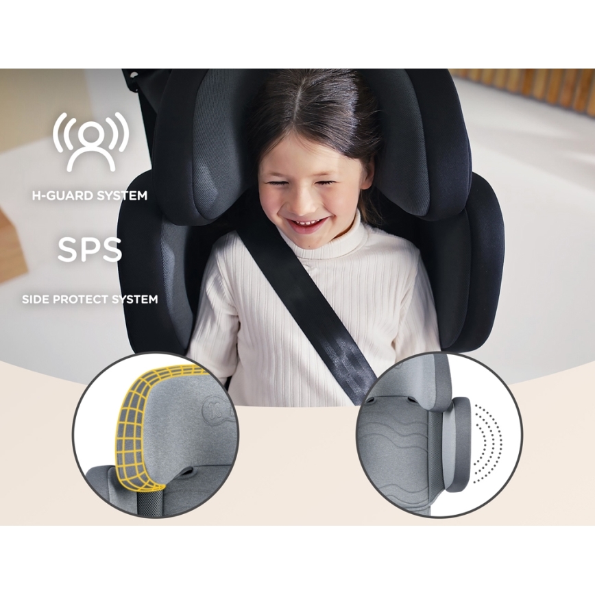 KINDERKRAFT SELECT - Autostol XPAND 2 i-Str. (100-150 cm) Premium grå
