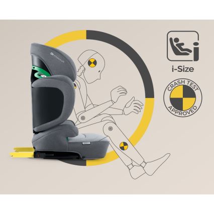 KINDERKRAFT SELECT - Autostol XPAND 2 i-Str. (100-150 cm) Premium grå