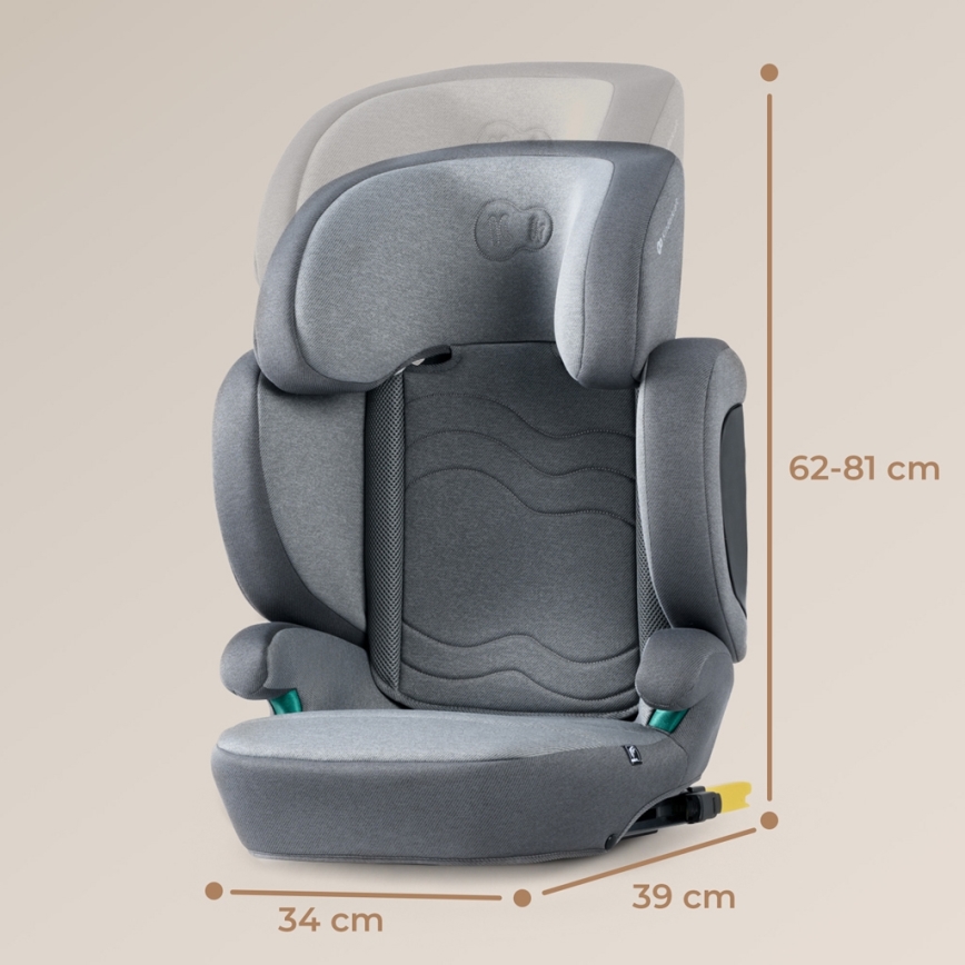 KINDERKRAFT SELECT - Autostol XPAND 2 i-Str. (100-150 cm) Premium grå