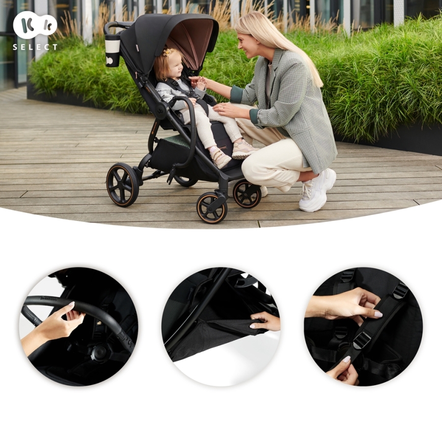 KINDERKRAFT SELECT - Barnevogn MITZY Ink sort