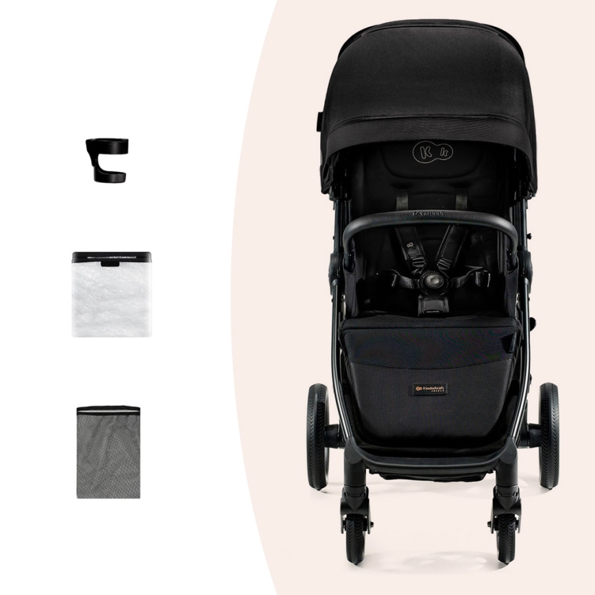 KINDERKRAFT SELECT - Barnevogn MITZY Ink sort