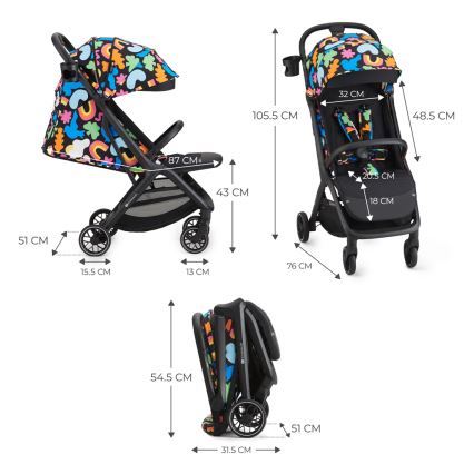 KINDERKRAFT SELECT - Barnevogn NUBI 2 Happy shapes
