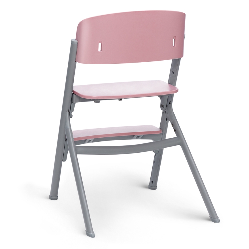 KINDERKRAFT SELECT - Højstol 3-i-1 LIVY Premium Aster lyserød + loungemøbel CALMEE