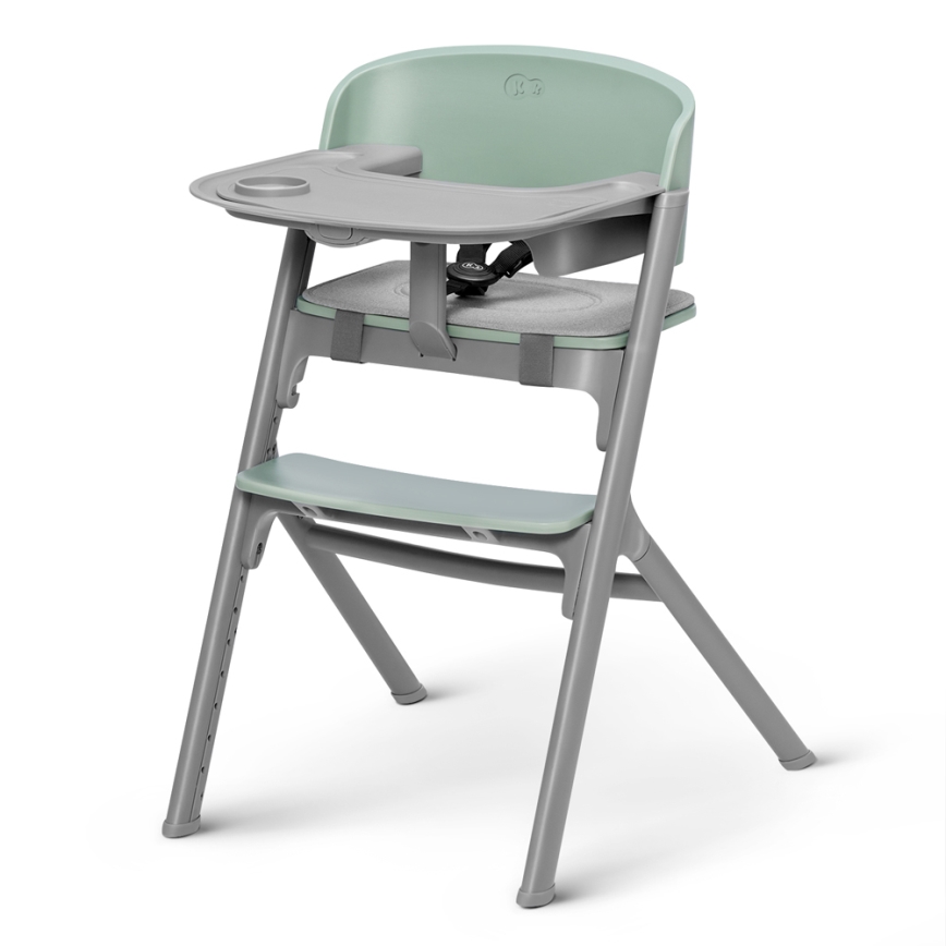KINDERKRAFT SELECT - Børnehøjstol 3-i-1 LIVY Premium Olive green + vippestol CALMEE