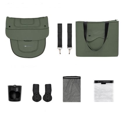 KINDERKRAFT SELECT - Kombineret barnevogn 2-i-1 YOXI Mystisk grøn