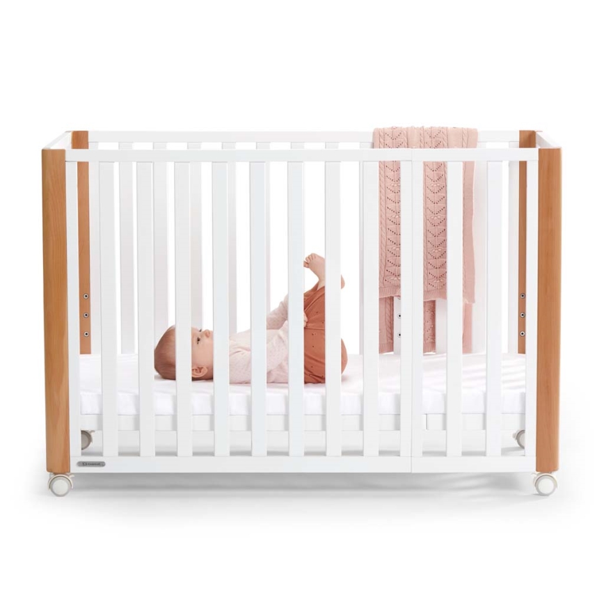 KINDERKRAFT SELECT - KOYA Premium 4-i-1 babyseng, bøg/fyrretræ