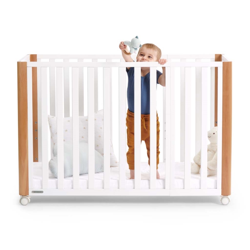KINDERKRAFT SELECT - KOYA Premium 4-i-1 babyseng, bøg/fyrretræ