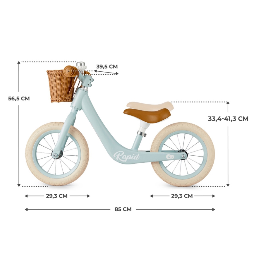 KINDERKRAFT SELECT - Løbecykel RAPID2 Blue breeze