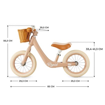 KINDERKRAFT SELECT - Løbecykel RAPID2 lyserød