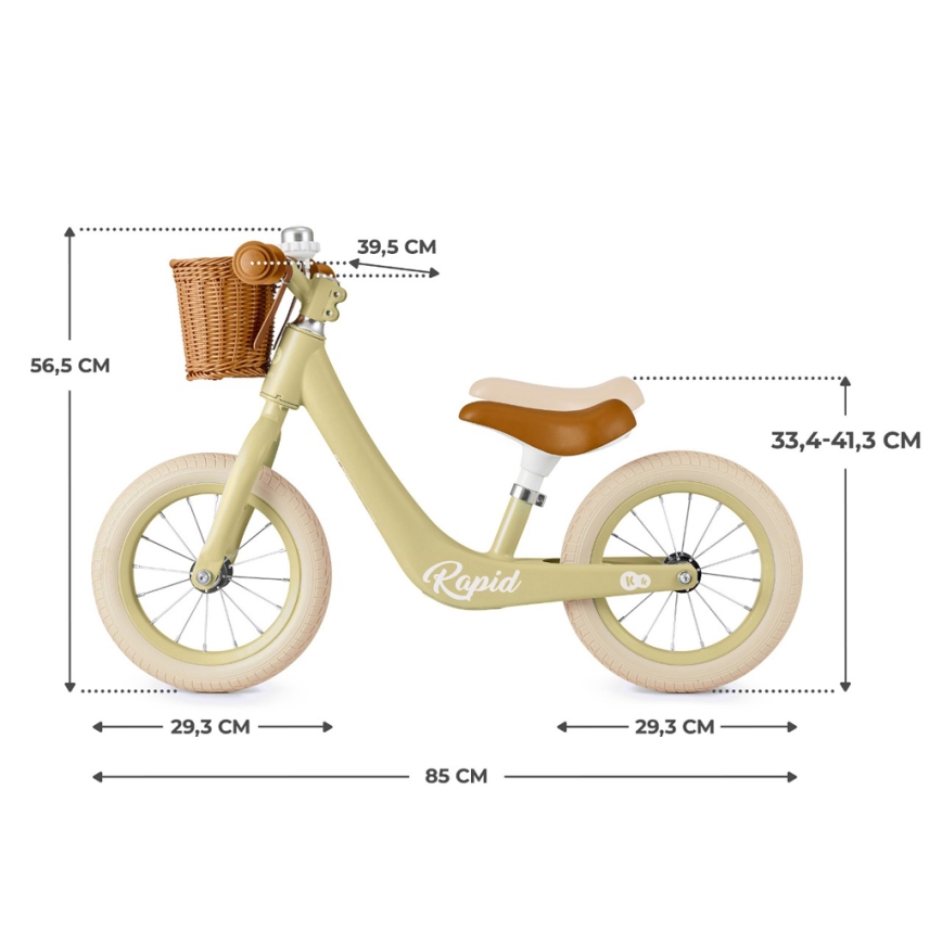 KINDERKRAFT SELECT - Løbecykel RAPID2 Savannah grøn